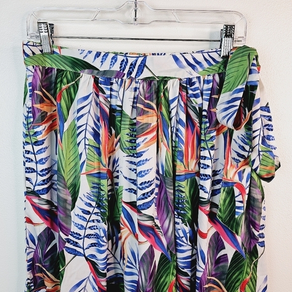 Rachel Zoe Tropical Leaf Palm Print Skirt NWT, size Medium - Picture 5 of 11